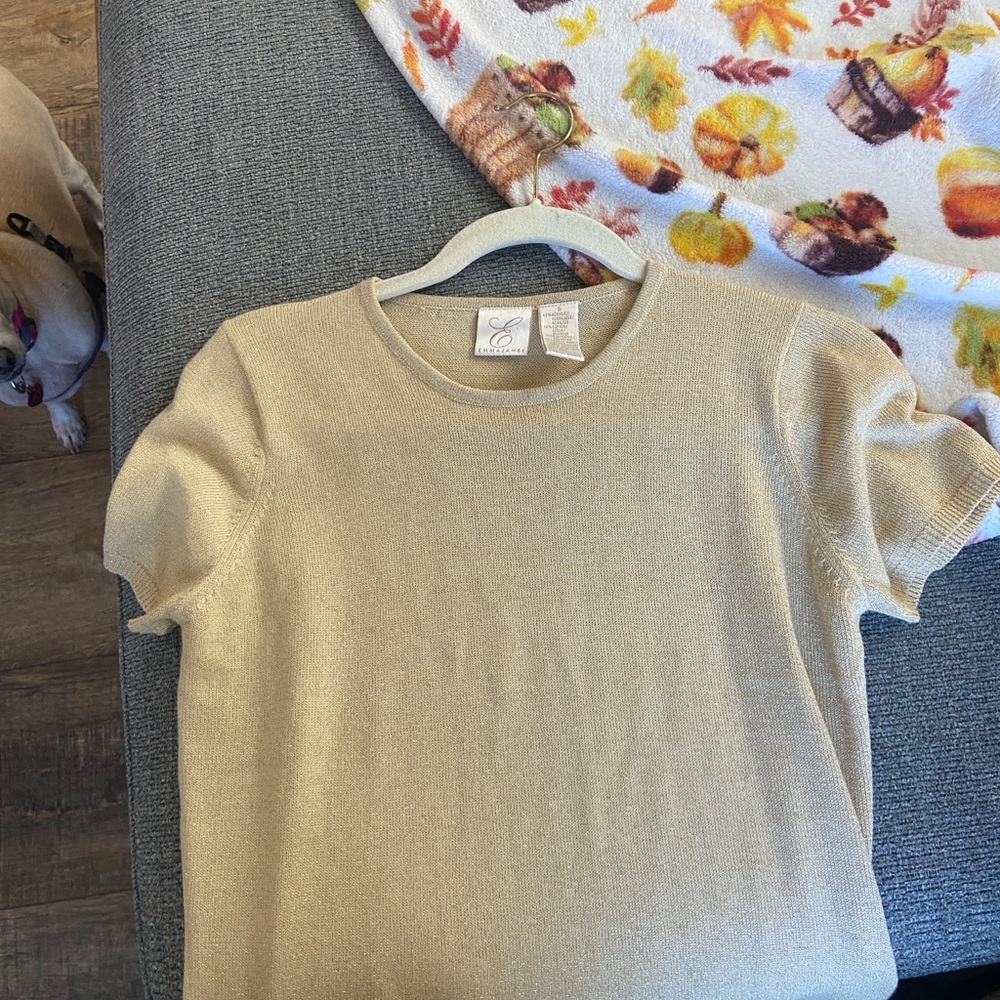 Gold Knit sweater set